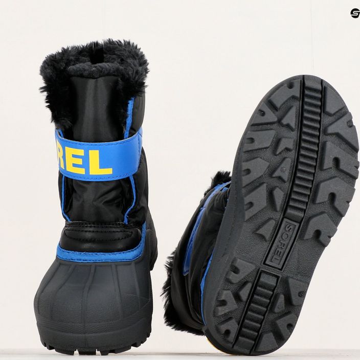Sorel Snow Commander юношески ботуши за сняг черни/супер сини 15