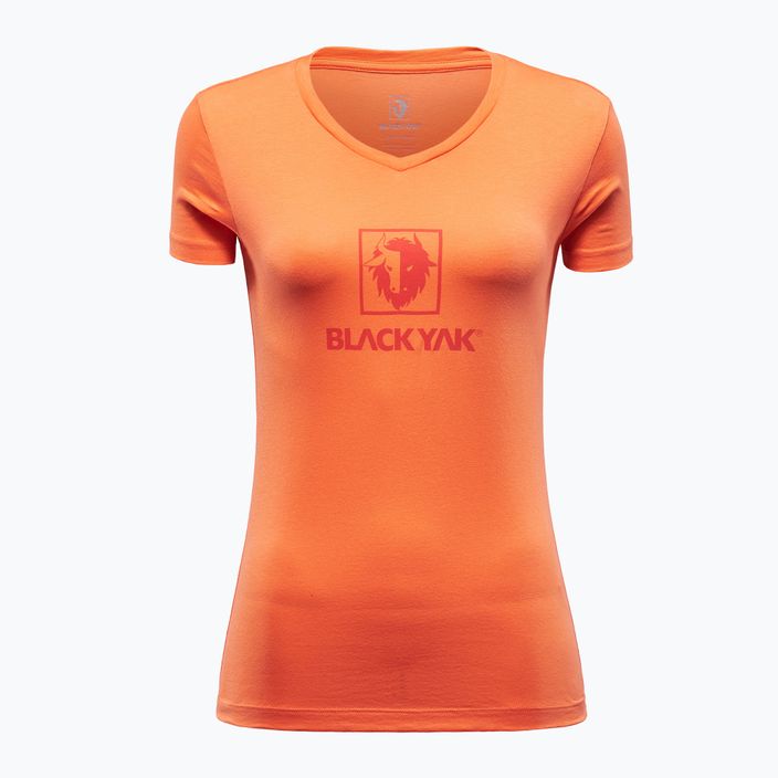 Дамска тениска за трекинг BLACKYAK Senepol Classic Logo orange 1901087