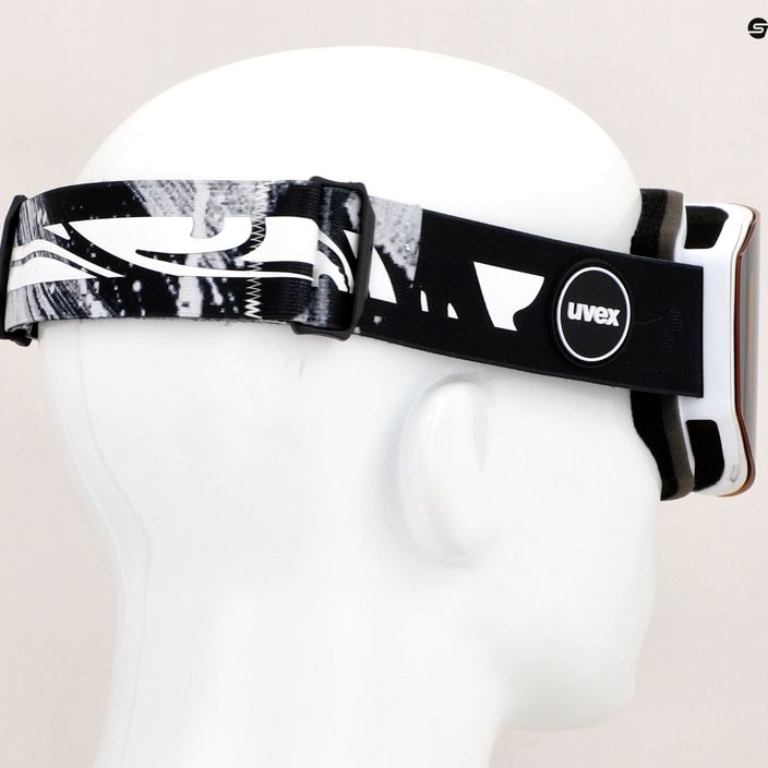 UVEX Evidnt Attract CV S2 ски очила бял мат/огледало сребристо/жълто/прозрачно 6