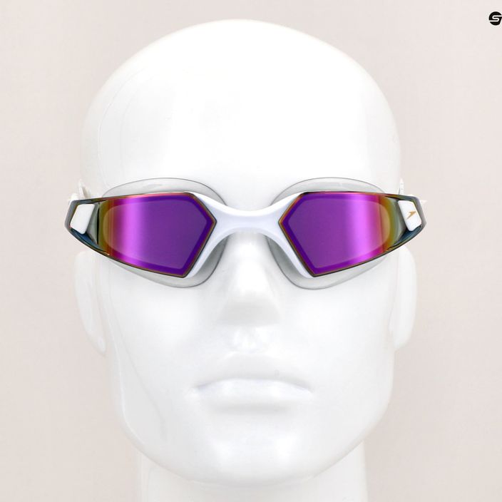 Очила за плуване Speedo Aquapulse Pro Mirror бяло/лилаво 5