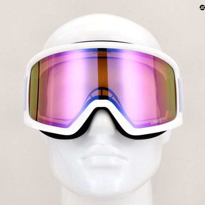 Ски очила DRAGON L DX3 OTG бели/луминесцентни розови йони 6