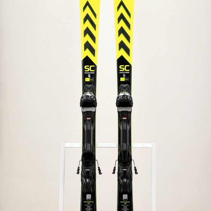 Völkl Racetiger SC Yellow + vMotion 10 GW жълто-черни ски за спускане 11