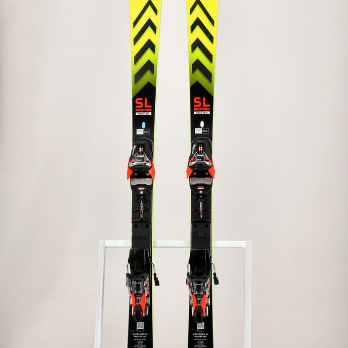 Völkl Racetiger SL Master + XComp 16 GW жълто-черни ски за спускане 15