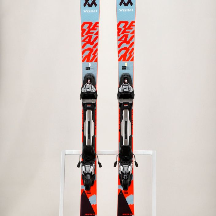 Völkl Deacon 72 + RMotion3 12 GW ски за спускане светло синьо/червено/перлено червено 10