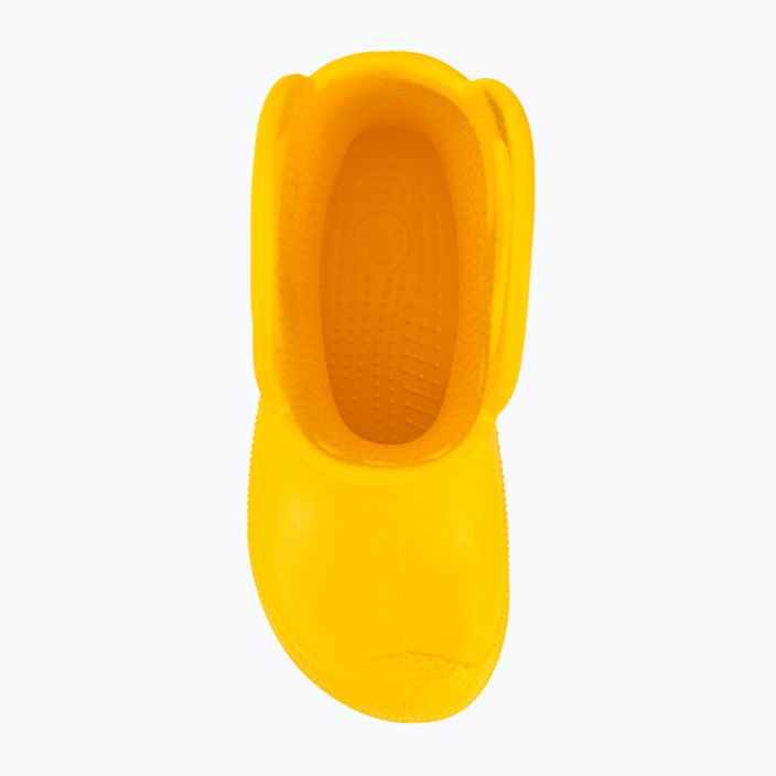 Crocs Дръжка дъждовна обувка за деца жълта 6