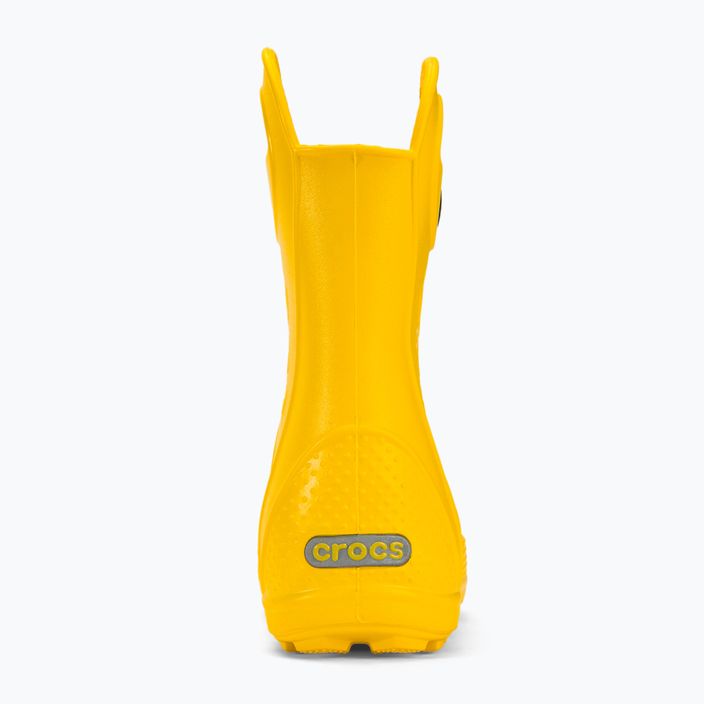 Crocs Дръжка дъждовна обувка за деца жълта 7