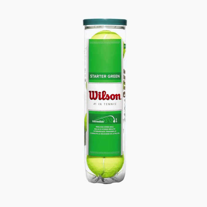 Детски топки за тенис Wilson Starter Play Green 4 бр. жълти WRT137400 2