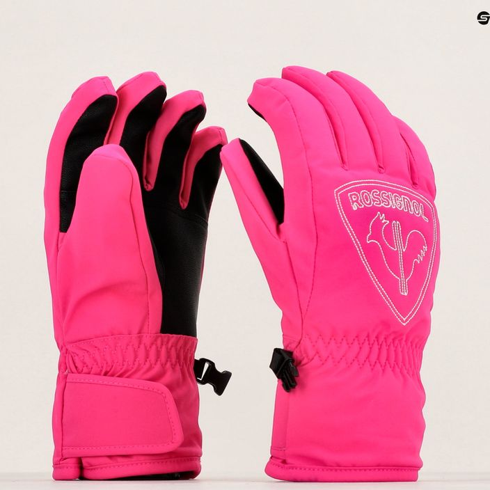 Rossignol Jr Rooster G orchid pink детски ски ръкавици 6