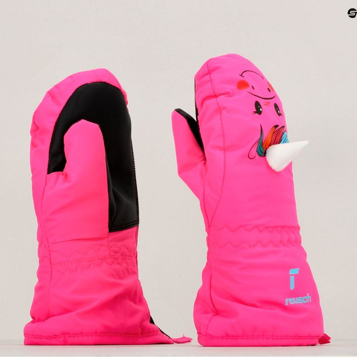 Детски ски ръкавици Reusch Sweety Mitten pink unicorn 10