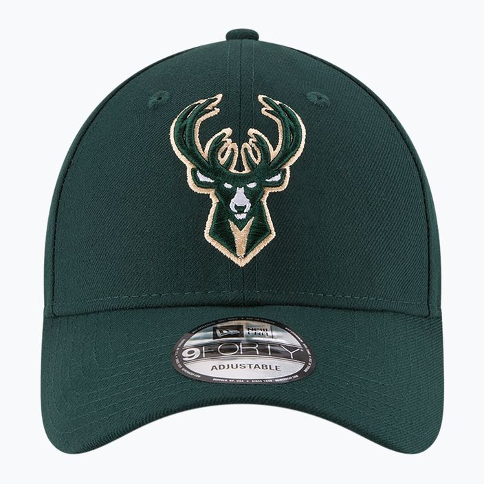 New Era NBA The League Milwaukee Bucks тъмнозелена шапка 4