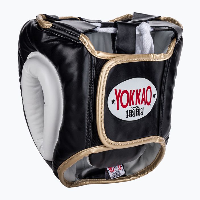 YOKKAO Тренировъчна защита на главата бойна спортна каска черна HYGL-1-1 2