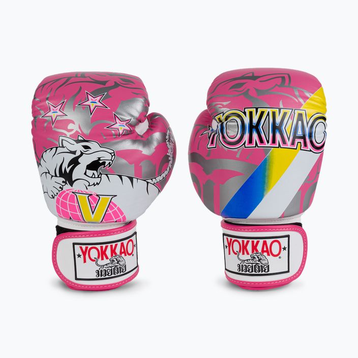 YOKKAO 90'S боксови ръкавици розови BYGL-90-8
