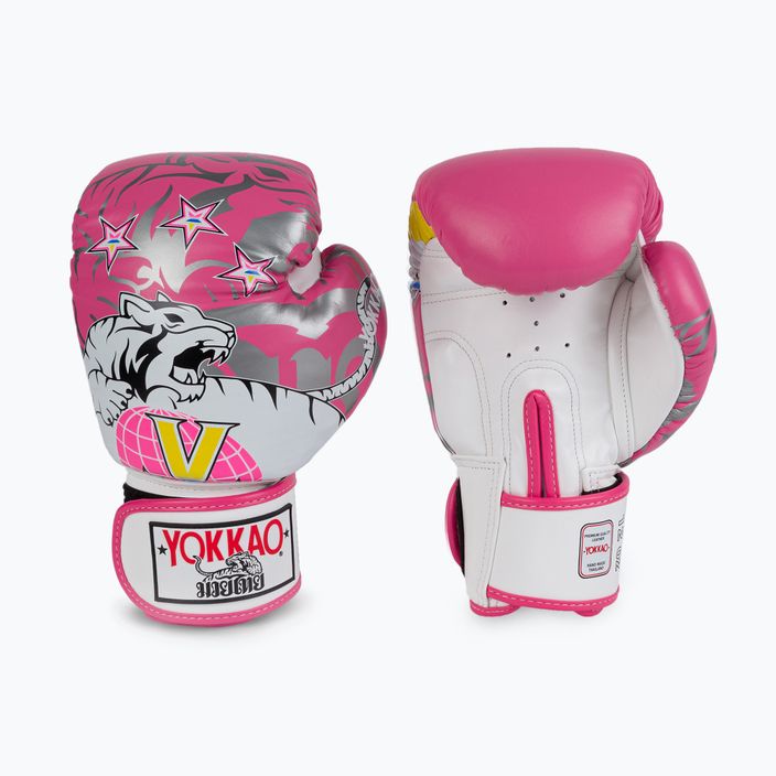 YOKKAO 90'S боксови ръкавици розови BYGL-90-8 3