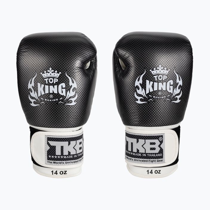 Боксови ръкавици Top King Muay Thai Empower Air бяло и сребърно TKBGEM-02A-WH 2