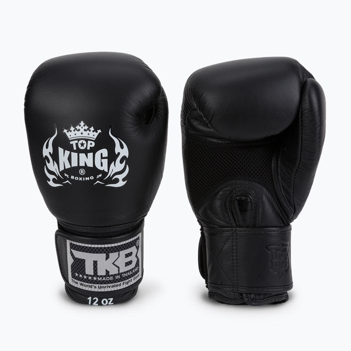 Top King Muay Thai Ultimate Air боксови ръкавици черни TKBGAV 3