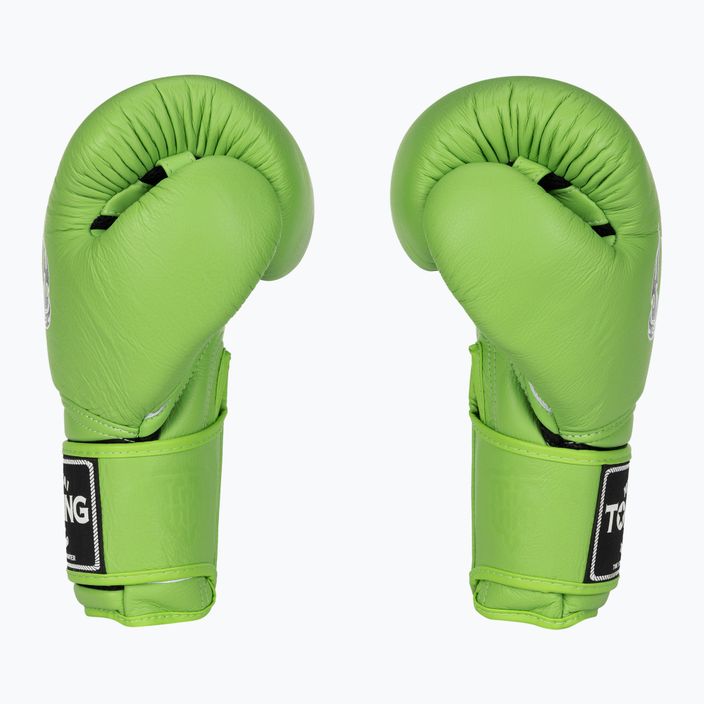 Топ крал Муай тай боксови ръкавици Super Air зелен 3