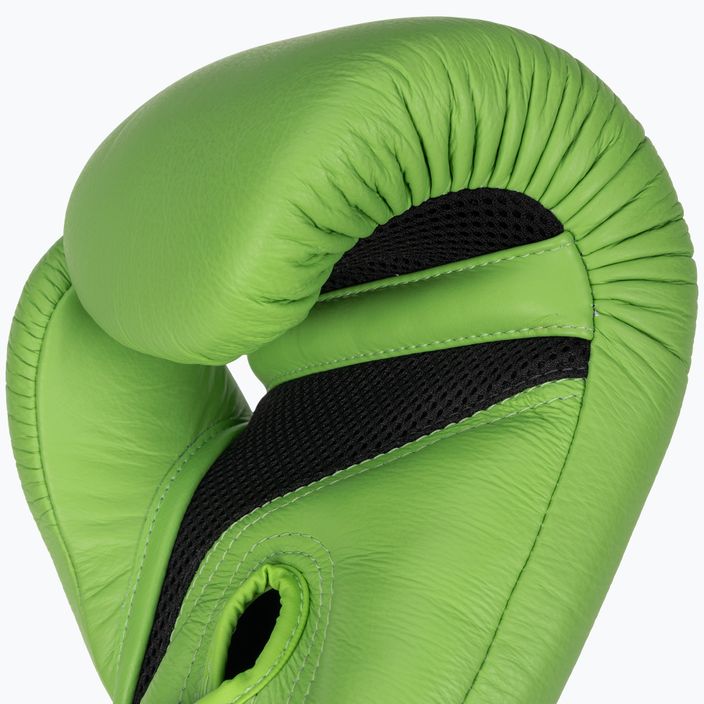 Топ крал Муай тай боксови ръкавици Super Air зелен 4