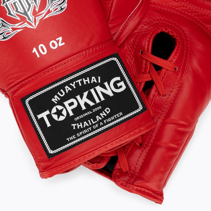 Топ King Muay Thai Pro червени боксови ръкавици 5