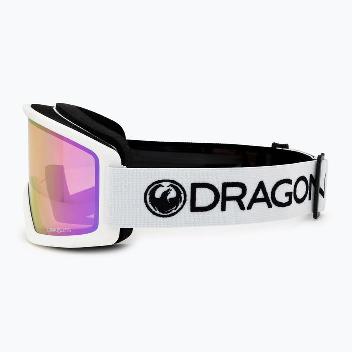 Ски очила DRAGON L DX3 OTG бели/луминесцентни розови йони 4