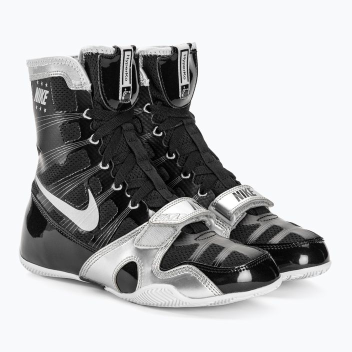 Боксови обувки Nike Hyperko MP черни/отразено сребро 4