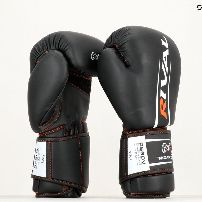 Боксови ръкавици Rival Workout Sparring 2.0 черни 10