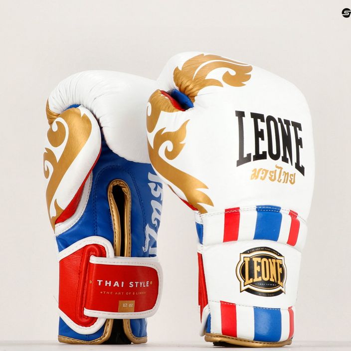 Leone Thai Style боксови ръкавици бели GN114 16
