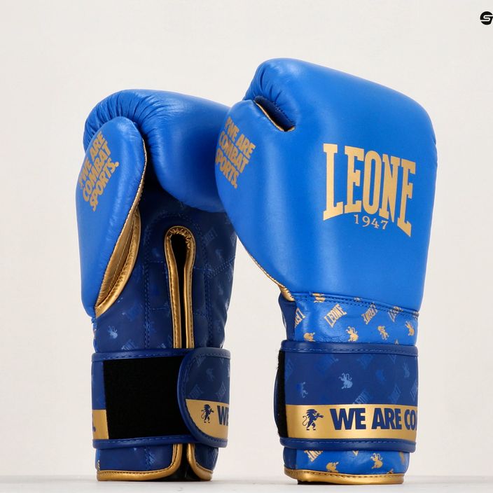 Боксови ръкавици LEONE 1947 Dna blue 14