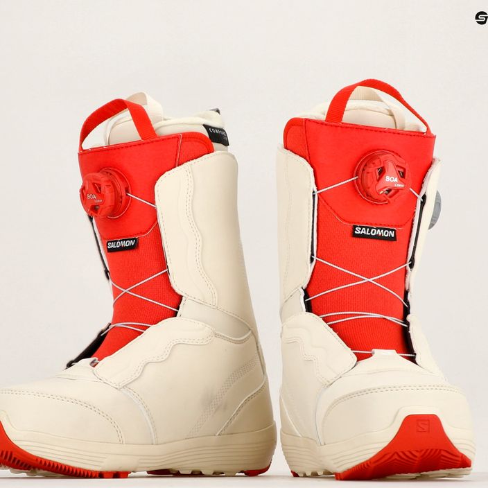 Дамски обувки за сноуборд Salomon Ivy Boa SJ Boa bleached sand/almond milk/aurora red 11