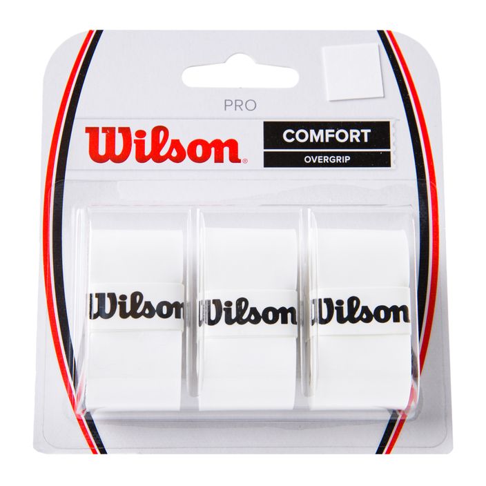 Wilson Pro Comfort Overgrip Обвивка за тенис бяла WRZ4014WH+ 2