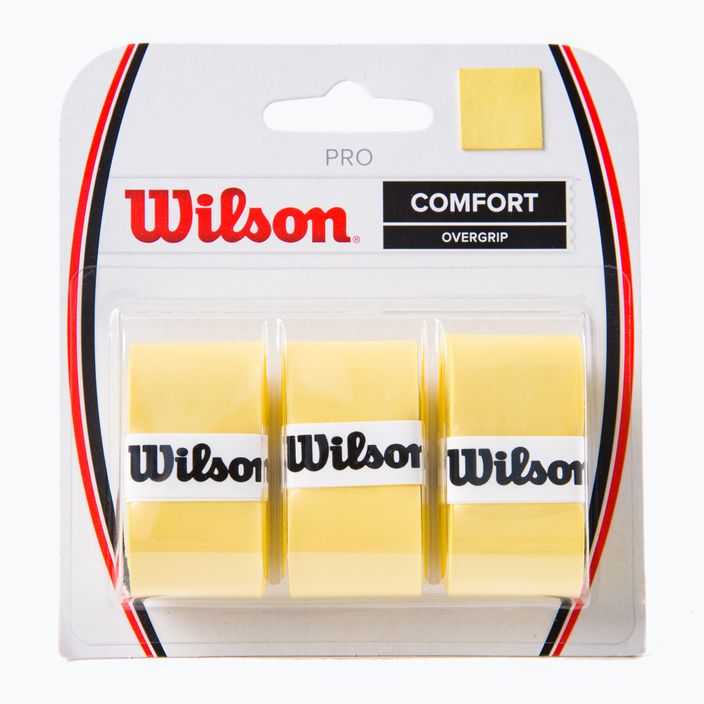 Wilson Pro Comfort Overgrip Обвивка за тенис жълта WRZ4014YE+