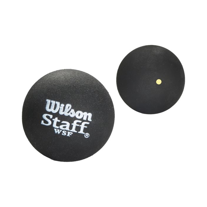 Wilson Staff Squash 2 топка Yel Dot черна WRT617800+ 2