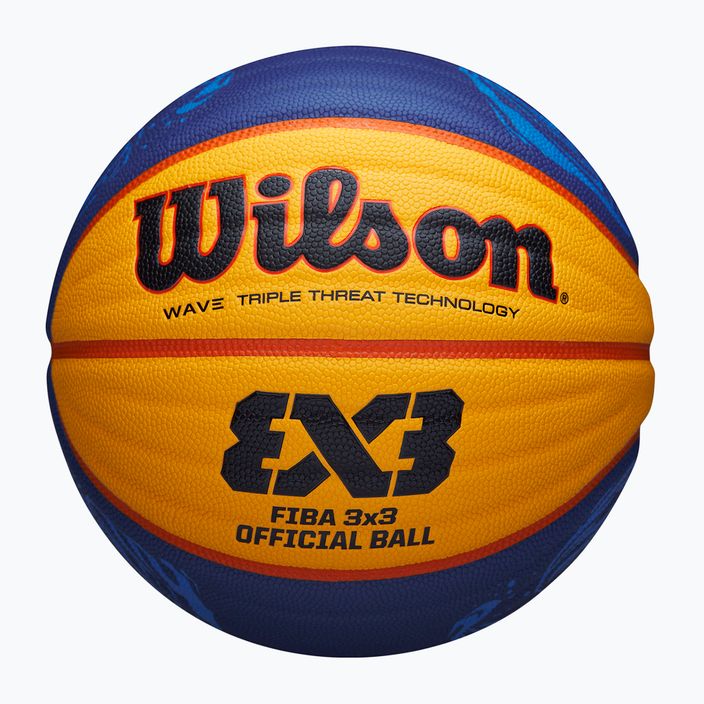 Wilson Fiba 3x3 Game син/жълт баскетболен размер 6