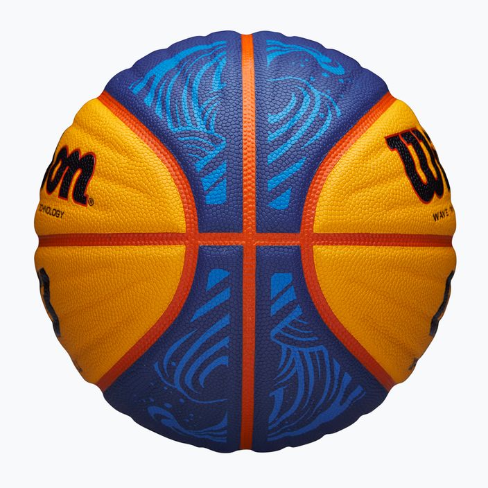 Wilson Fiba 3x3 Game син/жълт баскетболен размер 6 4