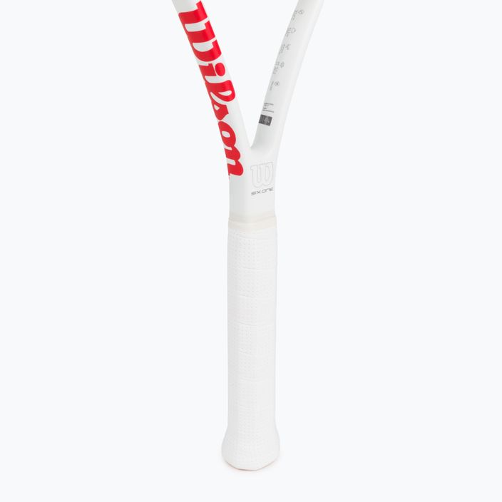 Wilson Six.One Team 95 Cvr тенис ракета червено и бяло WRT73640U 3