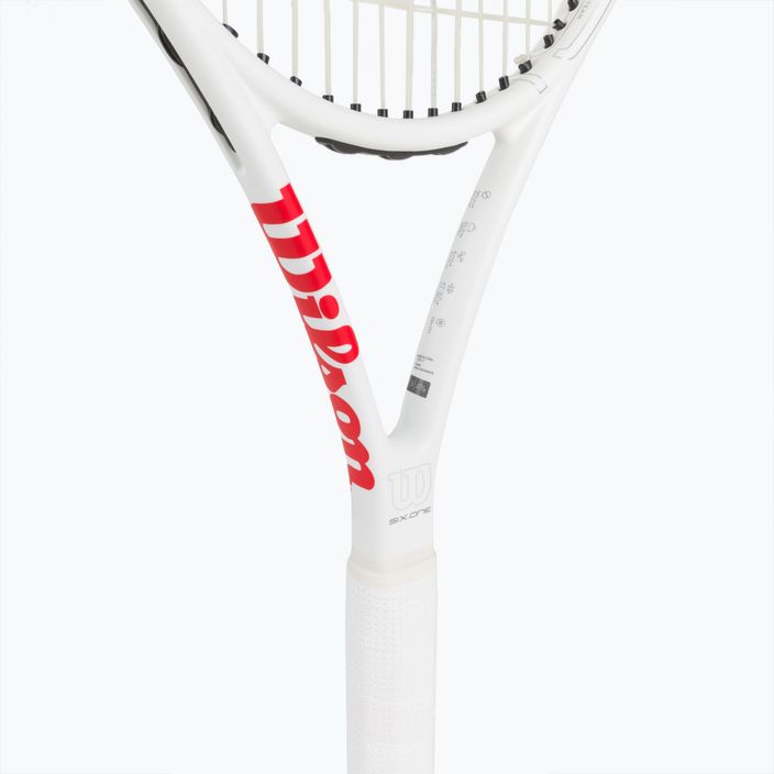Wilson Six.One Team 95 Cvr тенис ракета червено и бяло WRT73640U 4