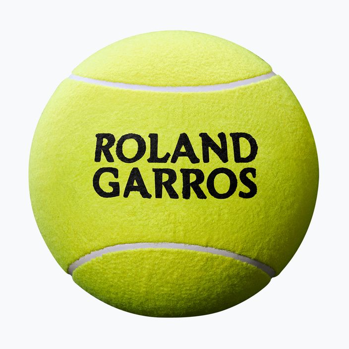 Wilson Roland Garros Mini Jumbo 5" жълта топка за тенис с автограф 2