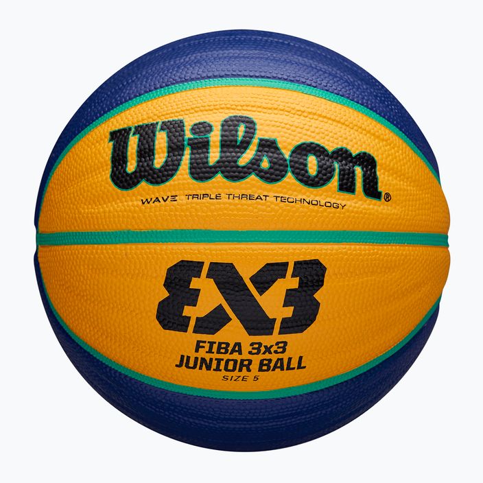 Wilson Fiba 3x3 Junior синьо/жълто детски баскетболни обувки размер 5