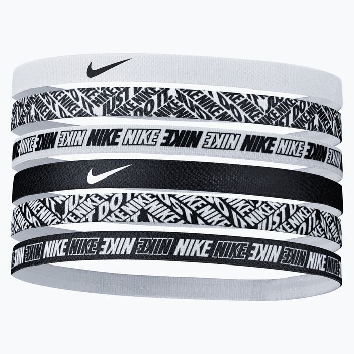 Ленти за глава Nike с печат 6 бр. бели N0002545-176