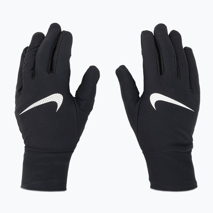 Мъжки комплект Nike Essential Running шапка + ръкавици черен/черен/сребърен 4