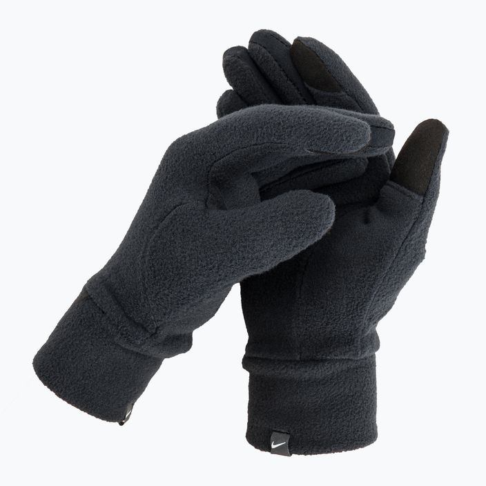 Дамски комплект Nike Fleece шапка + ръкавици черен/черен/сребърен 7