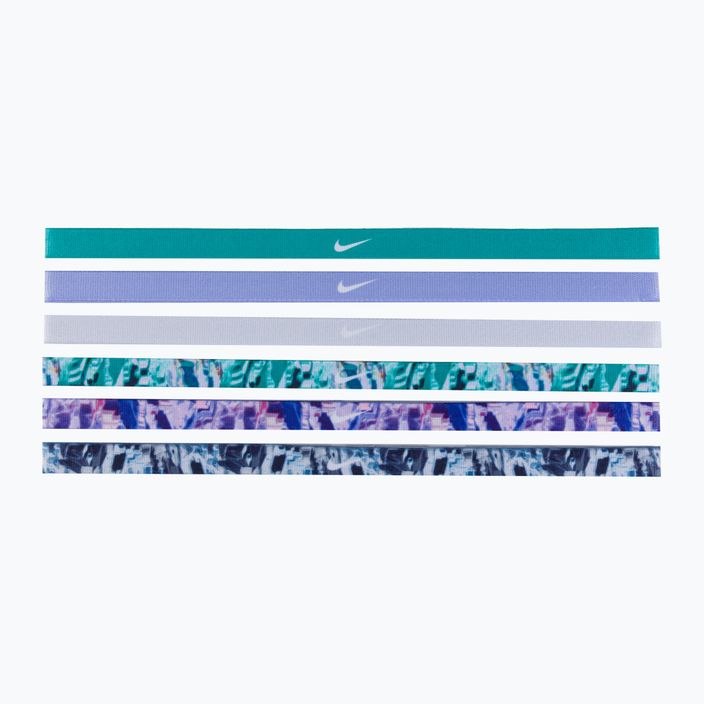 Nike ленти за глава с печат 6 бр. зелено/виолетово N0002545-322 2