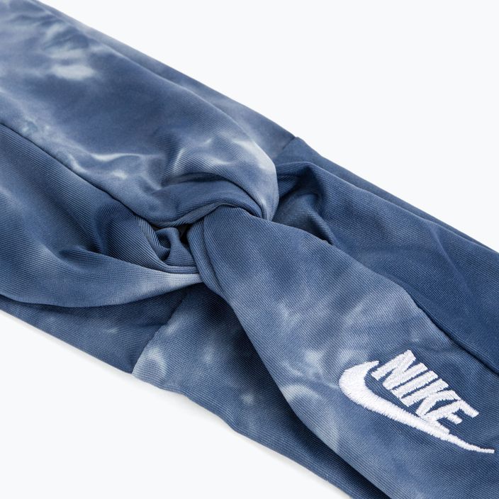 Nike Twist Knot лента за глава Tie Dye синя N1008232-421 3