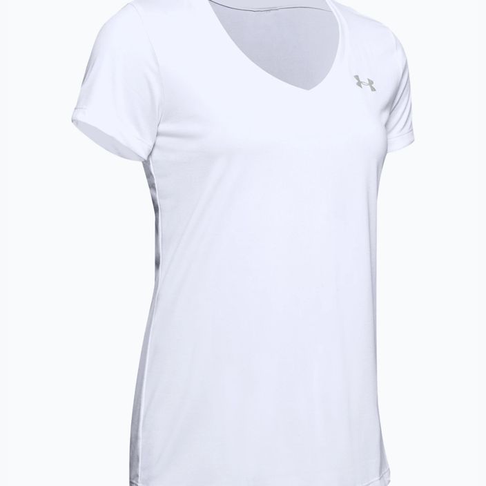 Тренировъчна тениска за жени Under Armour Tech SSV - Твърдо бяло и сребристо 1255839