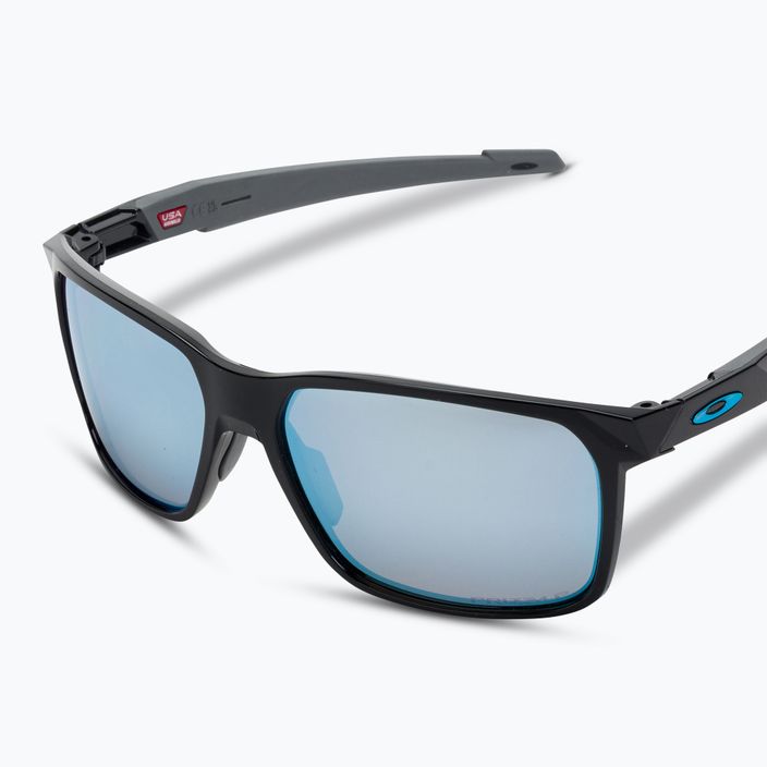 Oakley Portal X слънчеви очила полирано черно/призма дълбока вода поляризирани 5