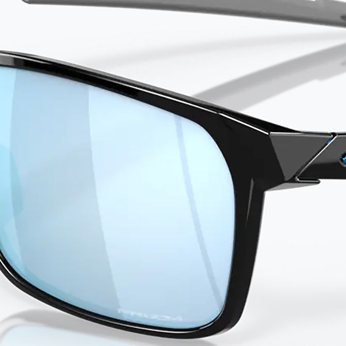 Oakley Portal X слънчеви очила полирано черно/призма дълбока вода поляризирани 11