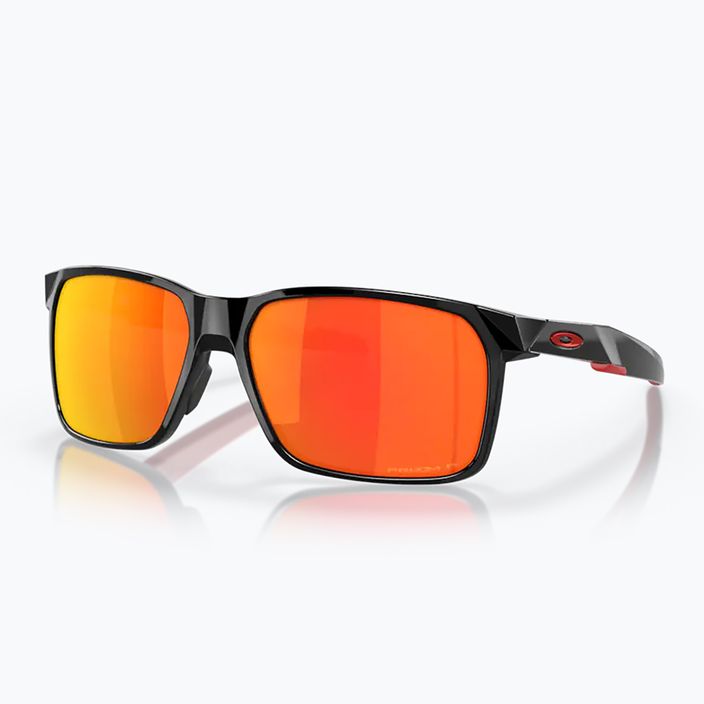 Oakley Portal X полирани черни/призма рубин поляризирани слънчеви очила 6