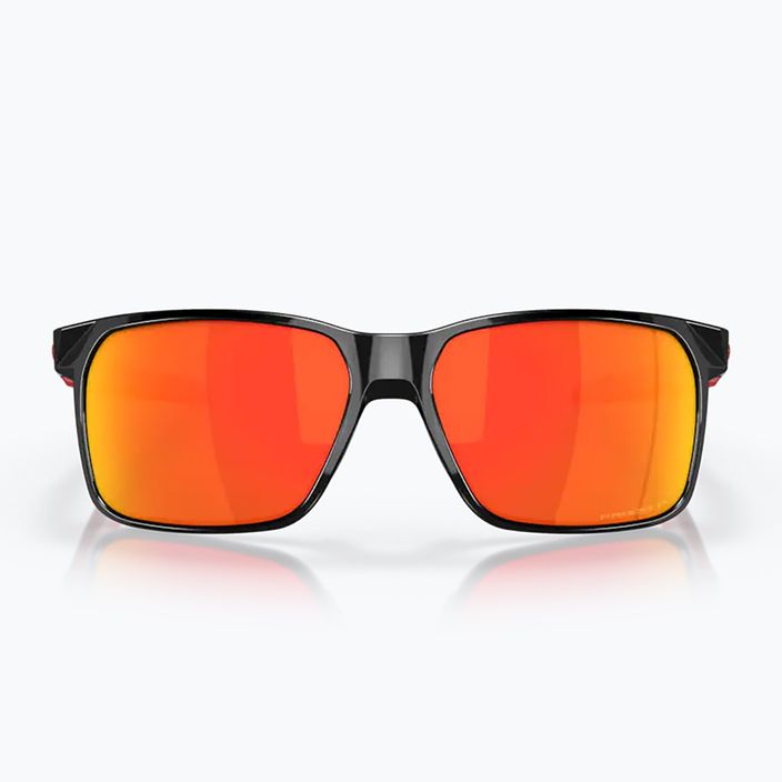 Oakley Portal X полирани черни/призма рубин поляризирани слънчеви очила 7