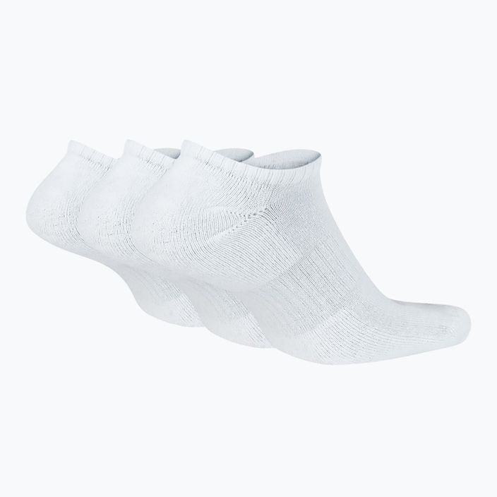 Nike Everyday Cushioned чорапи за тренировка 3 чифта бяло/черно 2