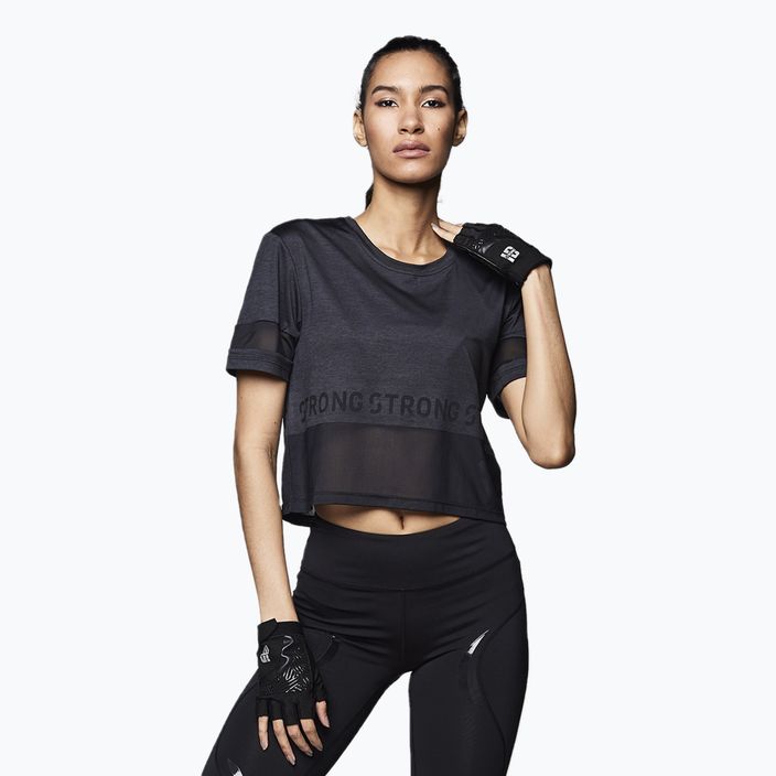 Тренировъчна тениска за жени STRONG ID Varsity Style Knit black Z1T02351