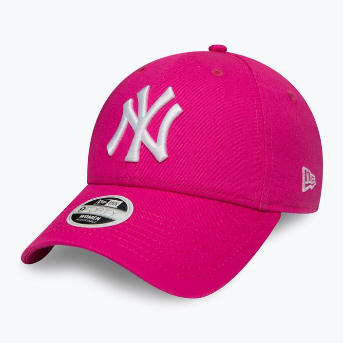 New Era League Essential 9Forty New York Yankees ярко розова шапка 3